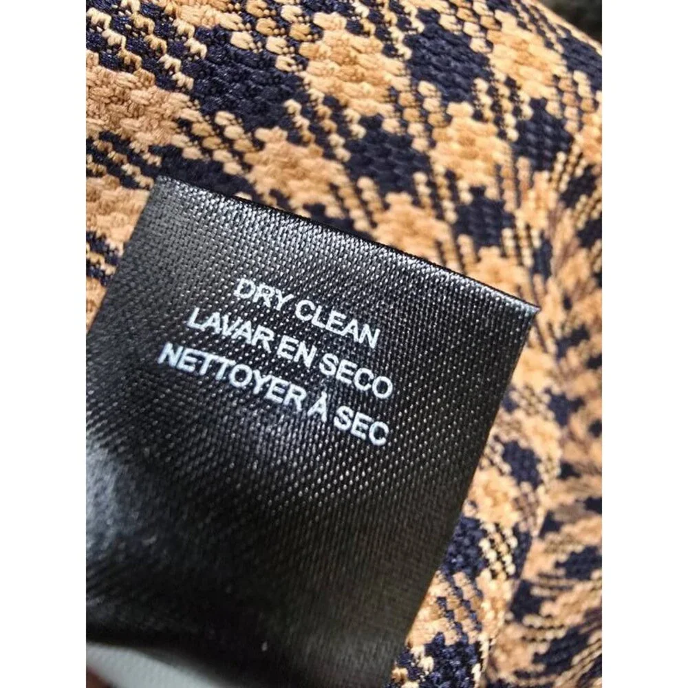 Tahari ASL Plus Size Colorblocked Peak-Lapel Blazer Women's 24W New Navy/Ginger - Picture 14 of 15